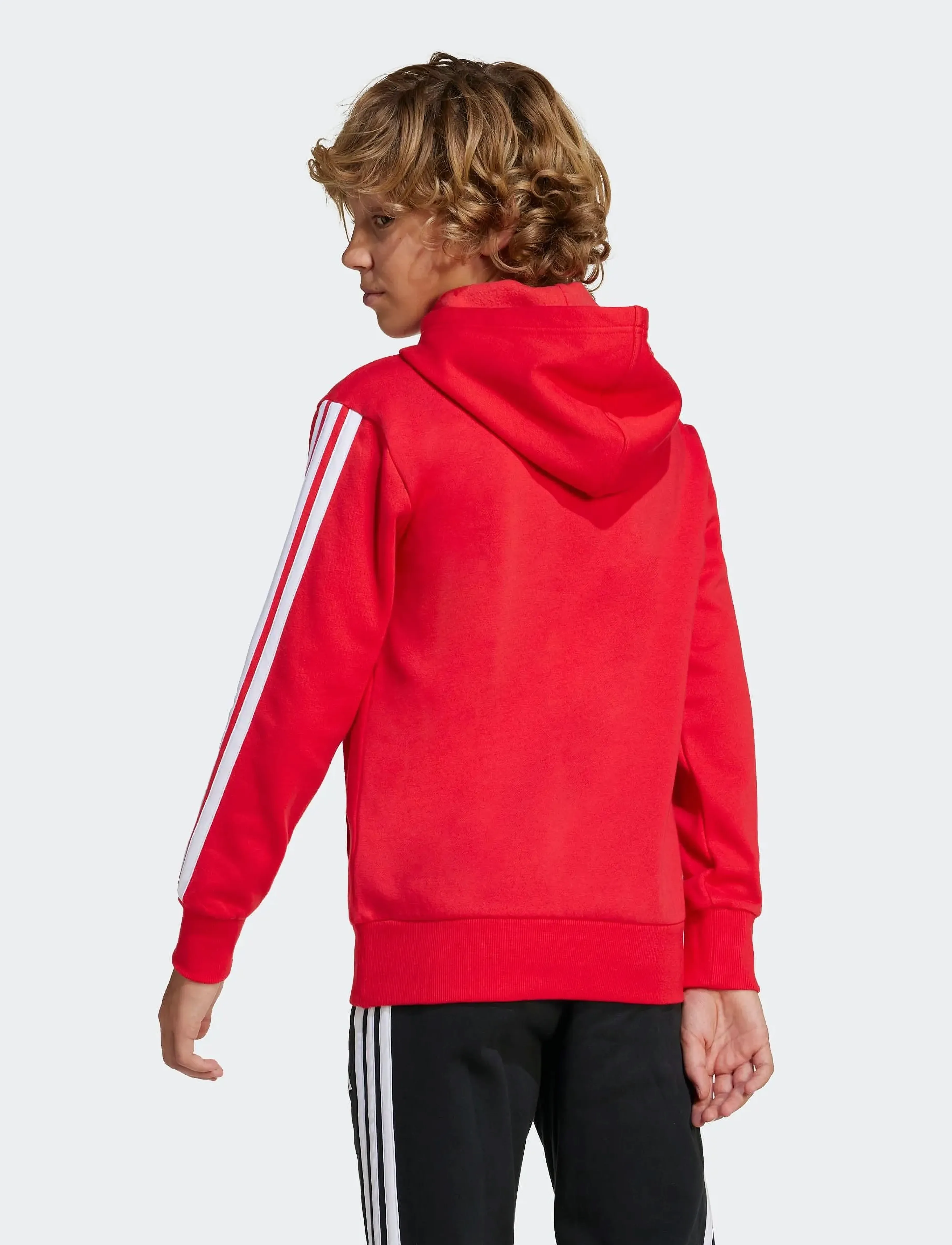 adidas Sportswear - J 3S TIB FL HD - hættetrøjer - purrub/white - 5