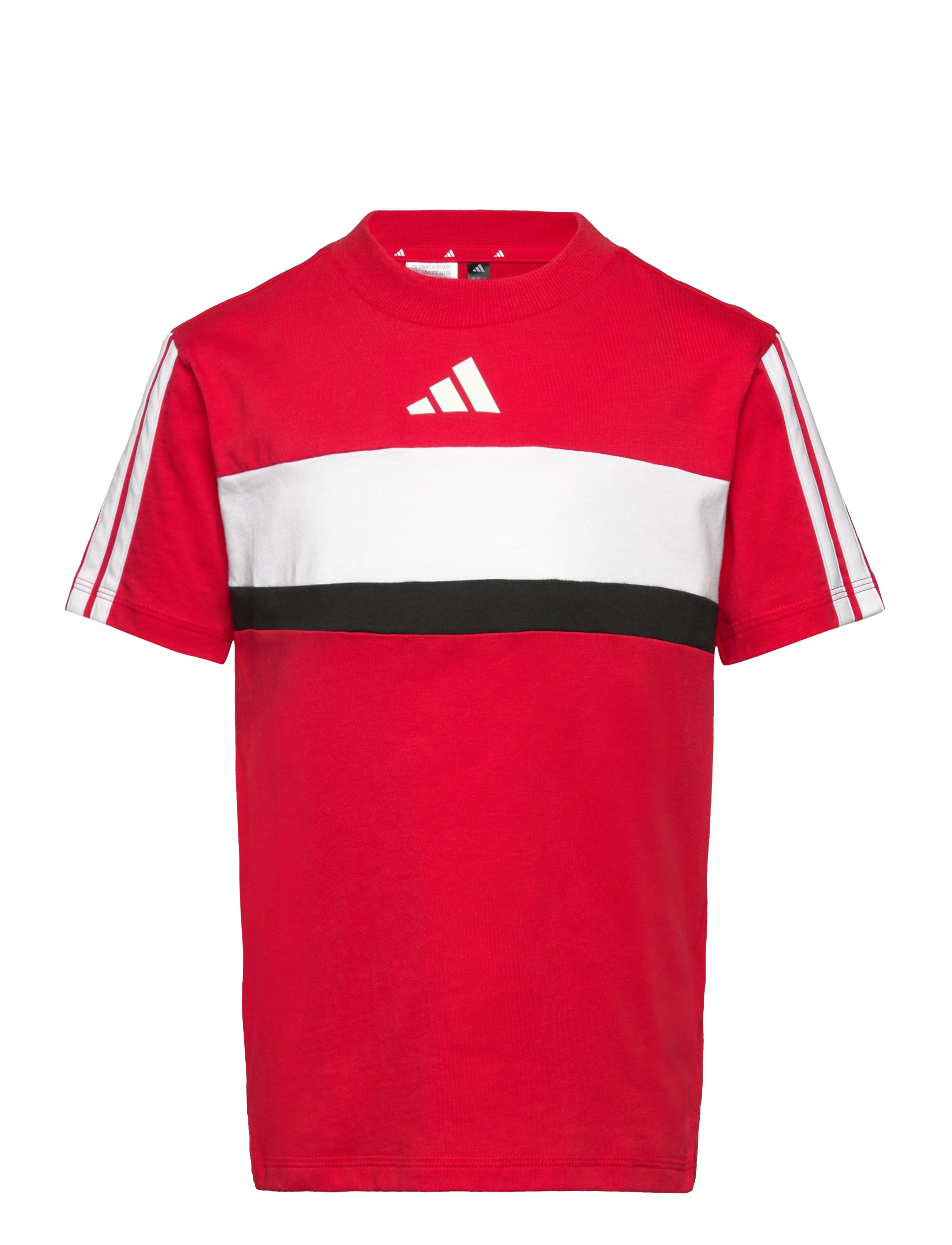 adidas Sportswear J 3S TIB T - Sport - PURRUB/WHITE / red