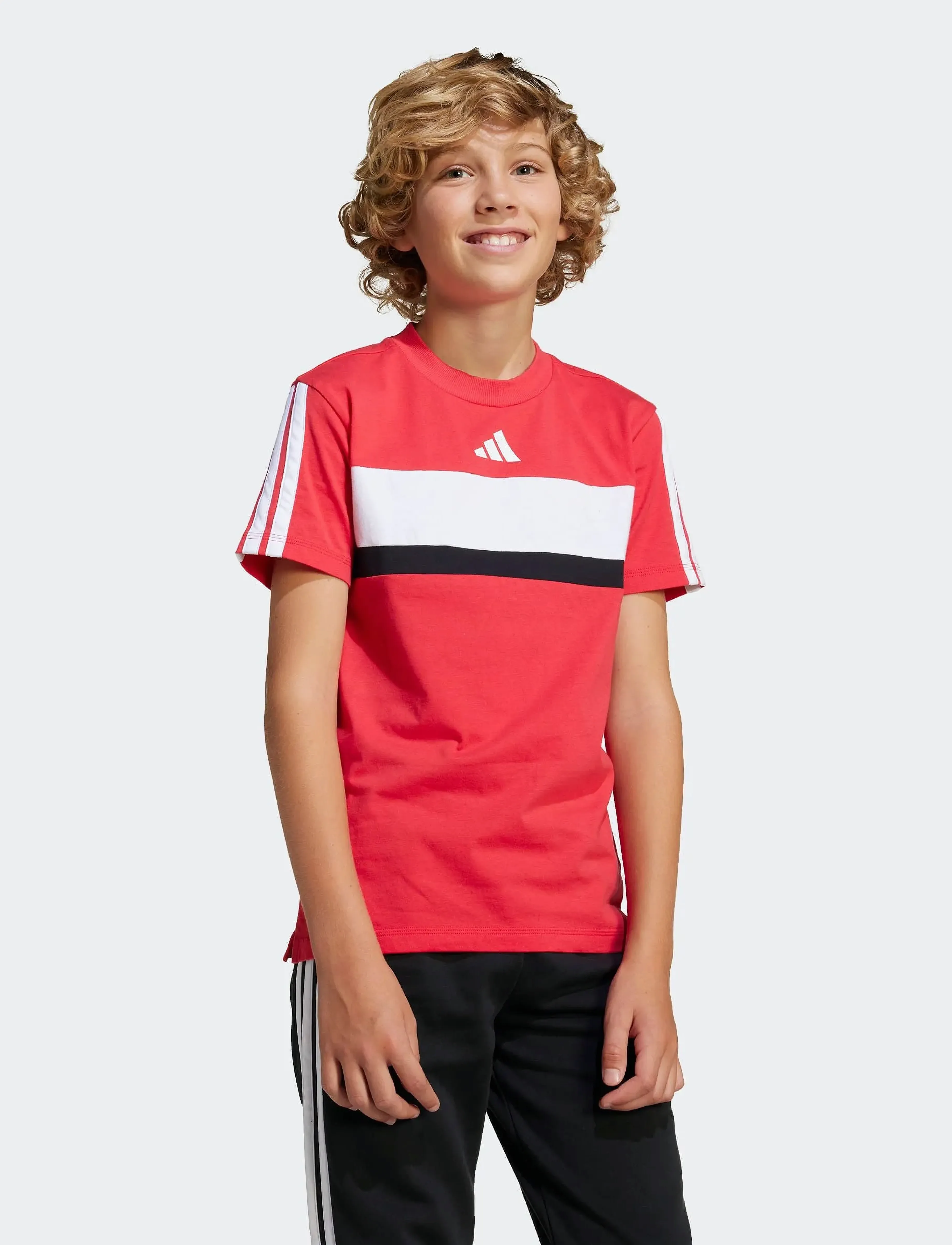 adidas Sportswear - J 3S TIB T - kortærmede t-shirts - purrub/white - 5
