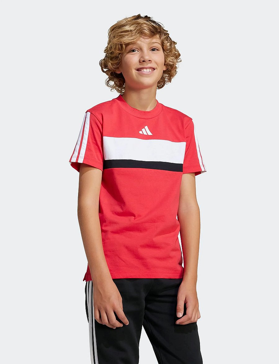 adidas Sportswear - J 3S TIB T - kortærmede t-shirts - purrub/white - 5