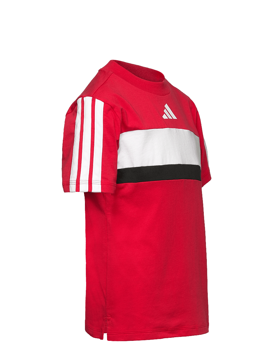 adidas Sportswear - J 3S TIB T - kortærmede t-shirts - purrub/white - 4
