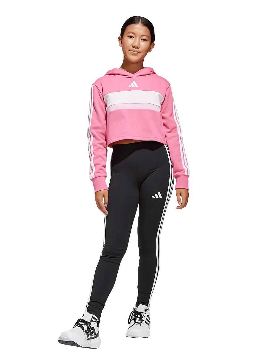 adidas Sportswear - JG 3S TIB FL ST - joggingsæt & matchende sæt - pnkfus/white/clpink - 4