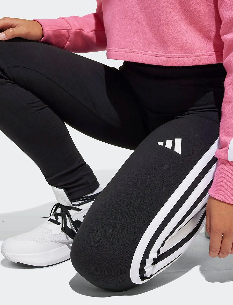 adidas Sportswear - JG 3S TIB FL ST - joggingsæt & matchende sæt - pnkfus/white/clpink - 4