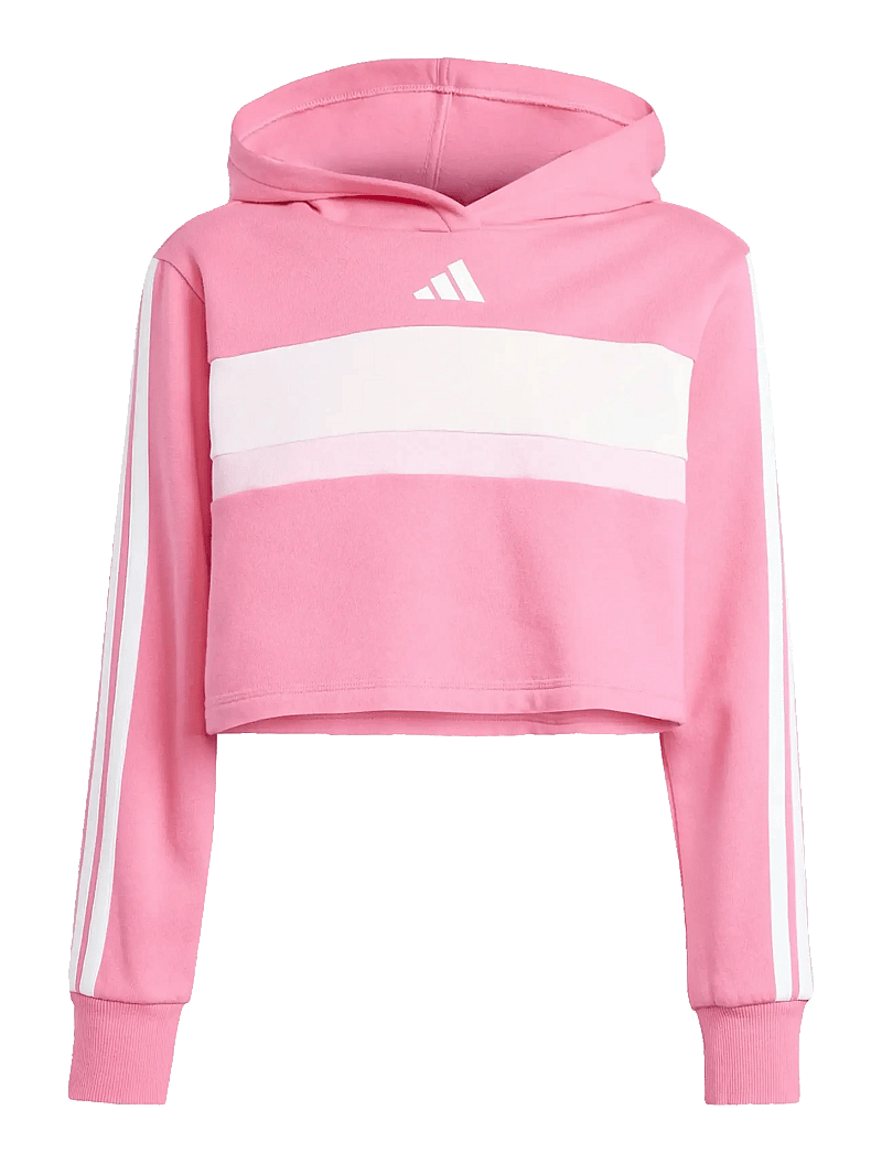 adidas Sportswear - JG 3S TIB FL ST - treniņtērpi un divdaļīgi komplekti - pnkfus/white/clpink - 2