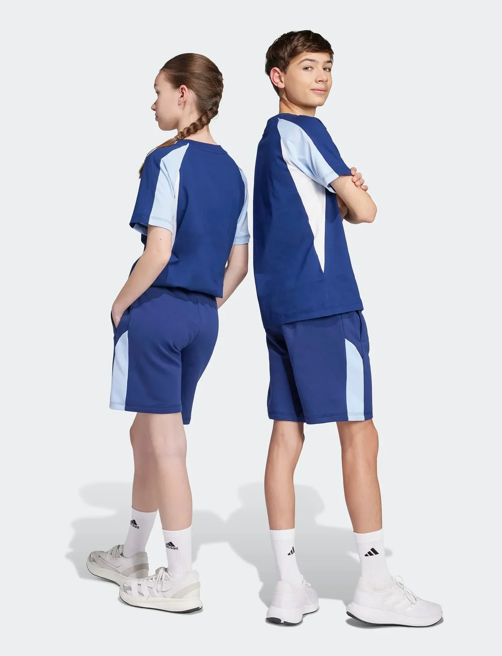 adidas Sportswear - J CB SHORT - sweatshorts - dkblue/globlu/white - 5