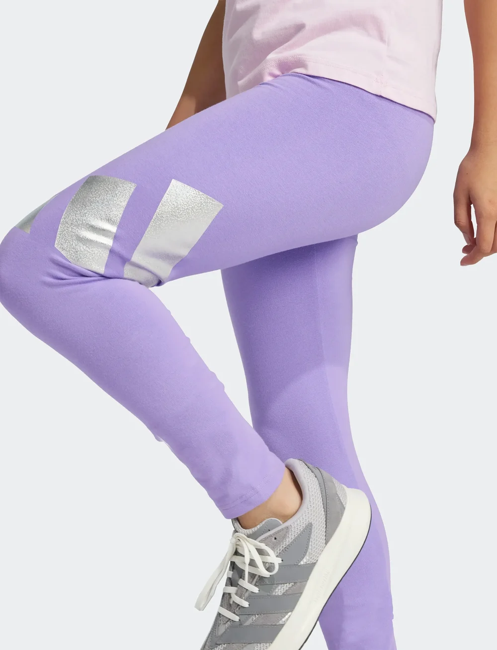 adidas Sportswear - JG GLAM LEG - leggings - viofus/silvmt - 3
