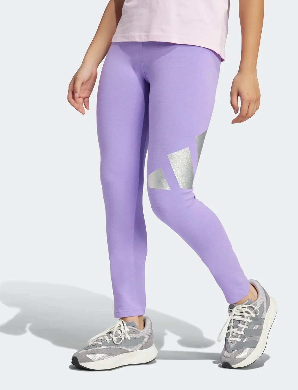 adidas Sportswear - JG GLAM LEG - leggings - viofus/silvmt - 4