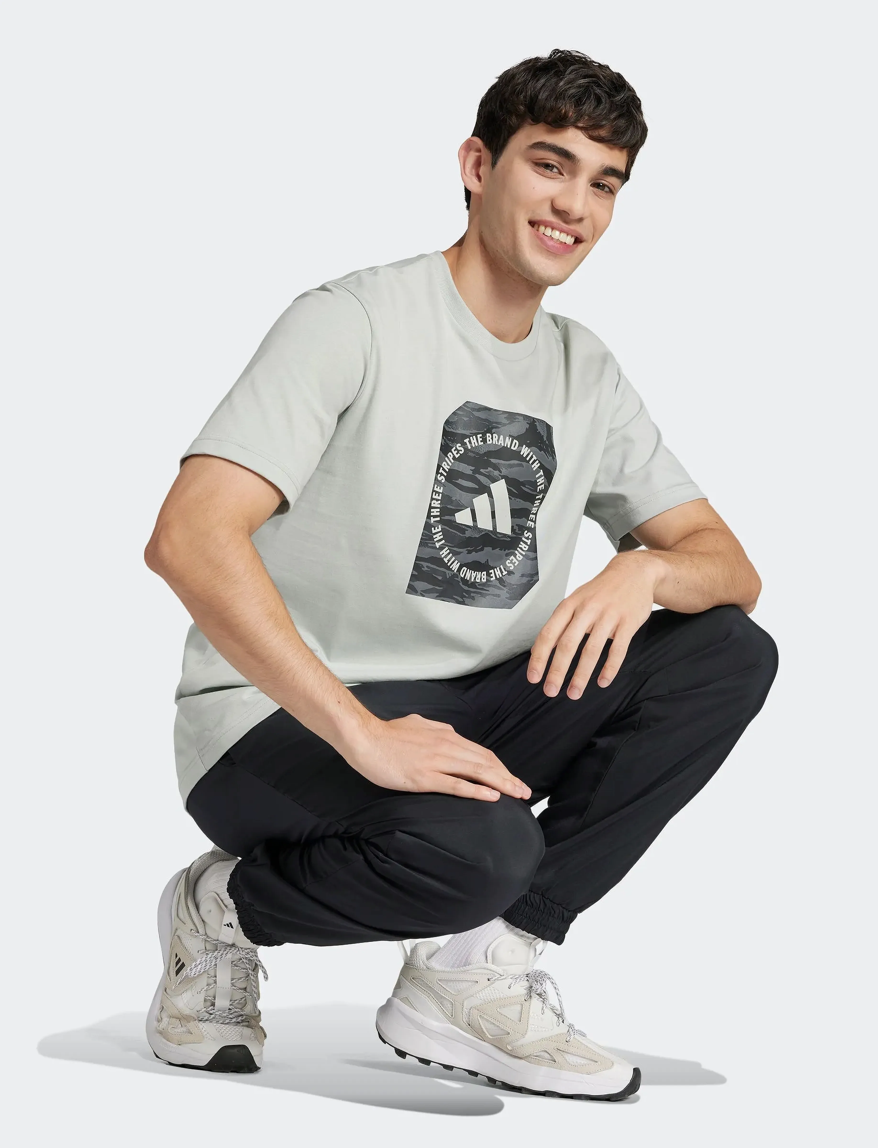 Adidas Sportswear M C Camo Box T t-shirts med tryck herr – bild 5