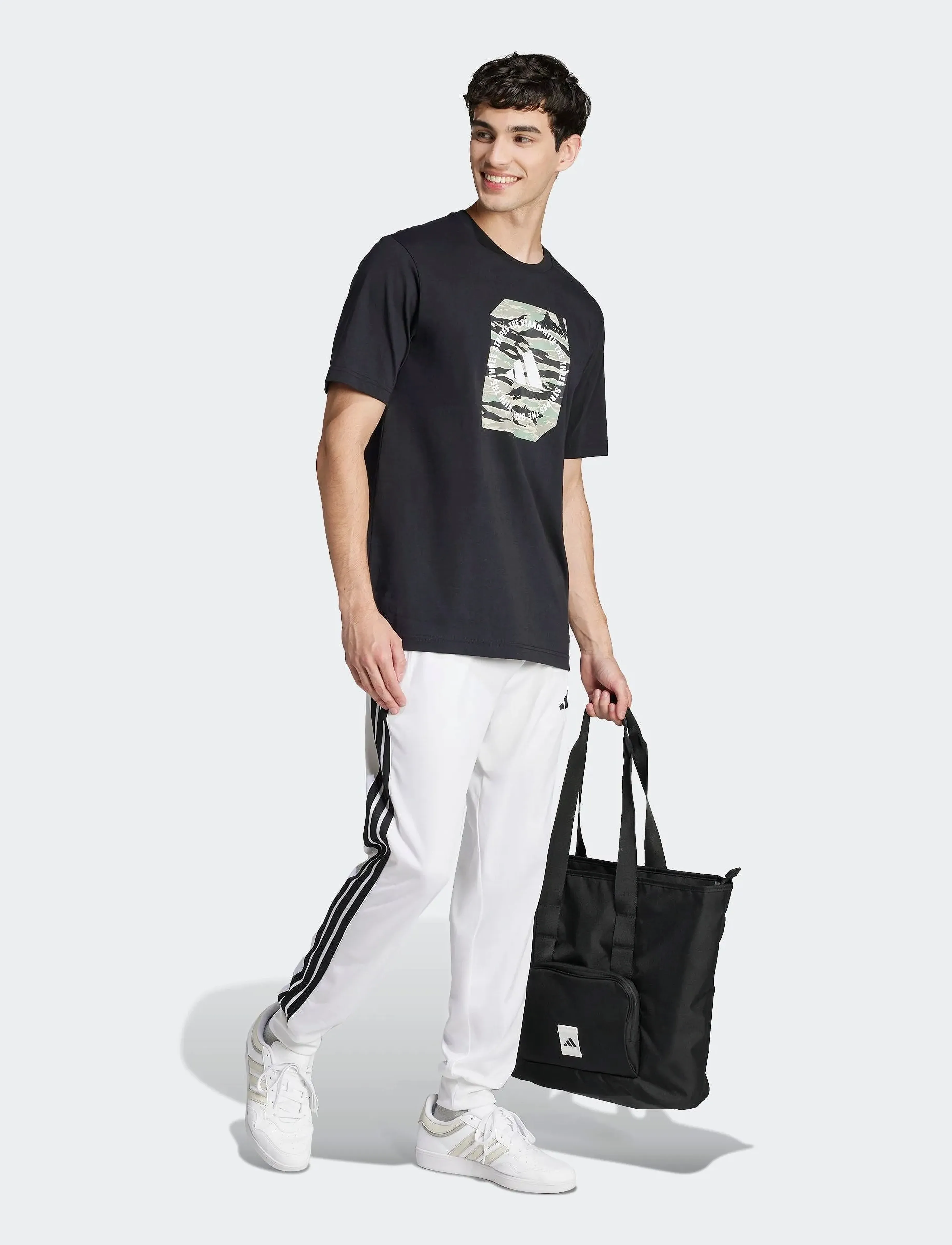 adidas Sportswear - M C CAMO BOX T - t-shirts - black - 3