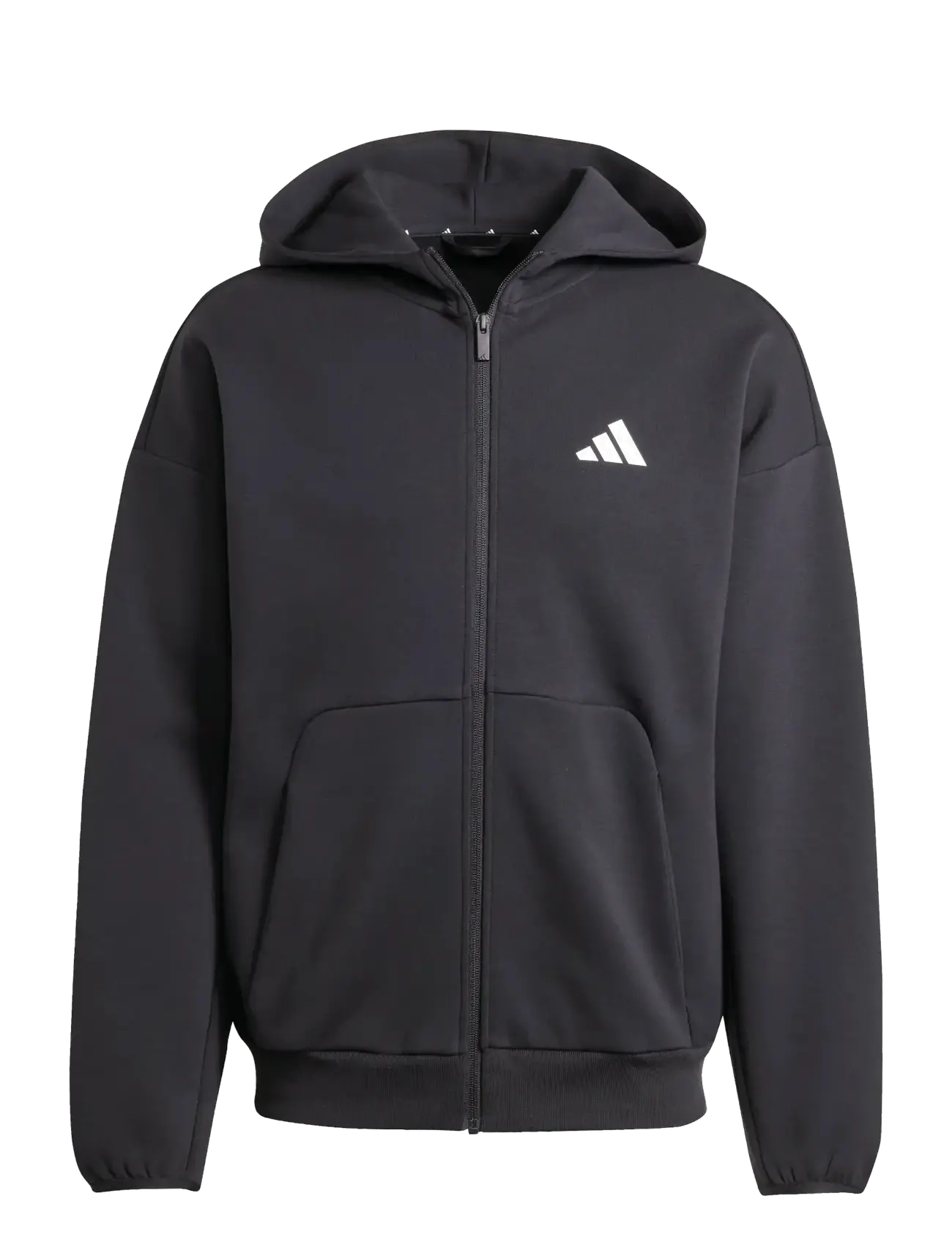 adidas Sportswear M FI SL FZ - adidas - BLACK / black