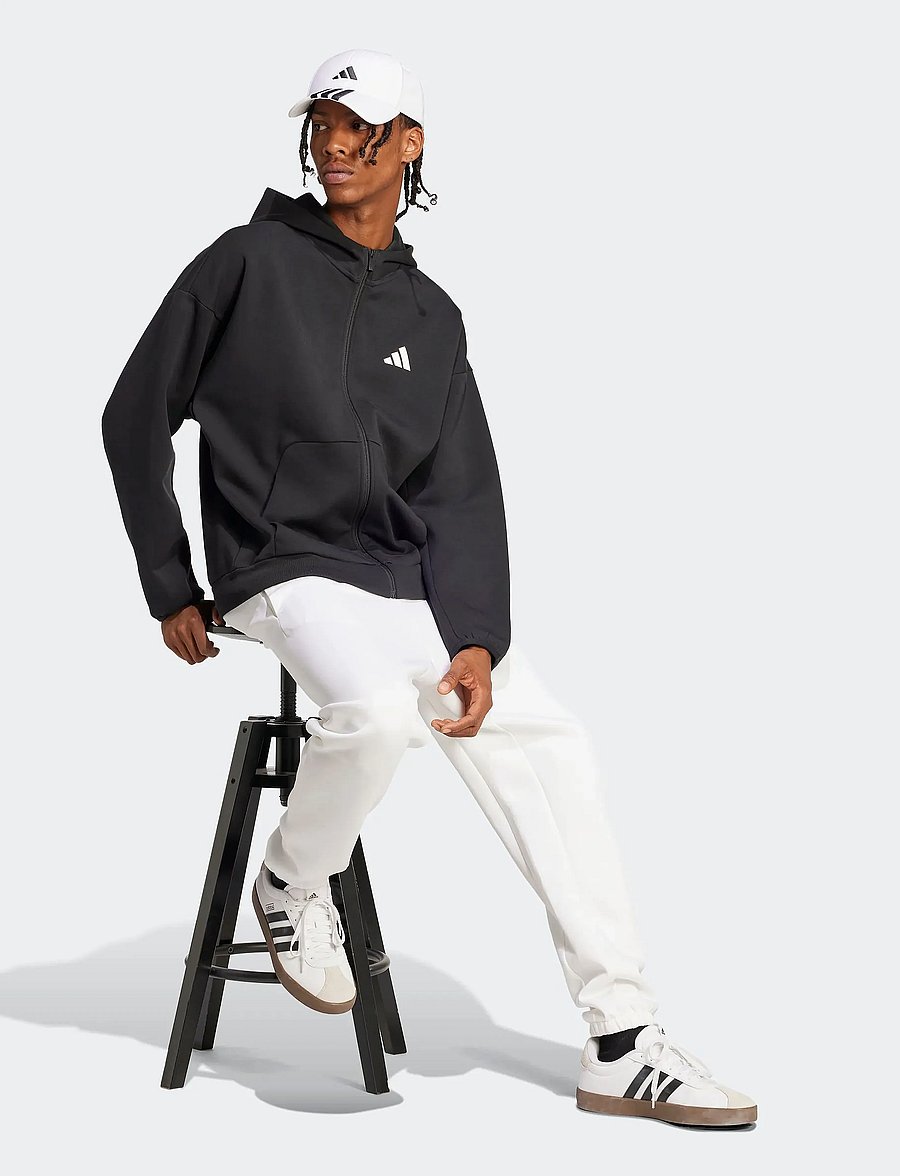 adidas Sportswear - M FI SL FZ - kapuzenpullover - black - 0