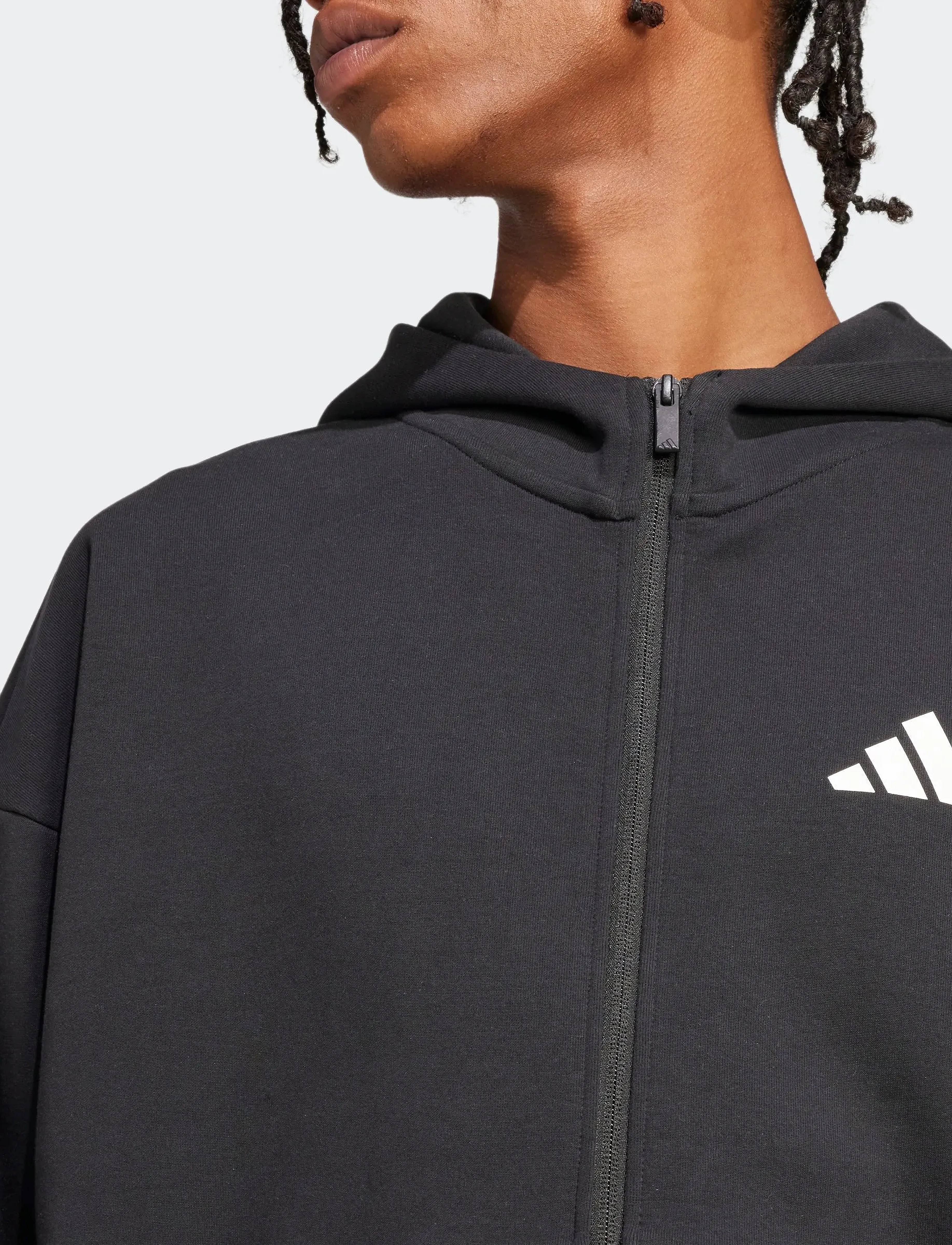 adidas Sportswear - M FI SL FZ - kapuzenpullover - black - 2
