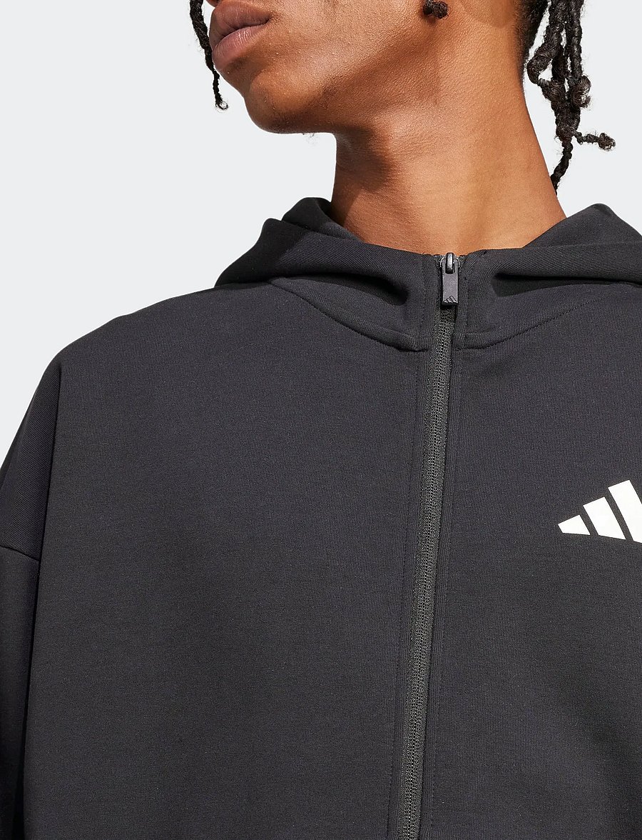 adidas Sportswear - M FI SL FZ - kapuzenpullover - black - 2