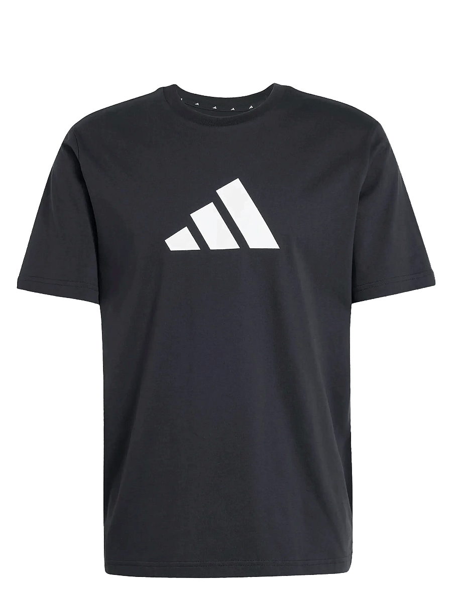 adidas Sportswear - M FI 3BAR TEE - t-shirts - black - 1