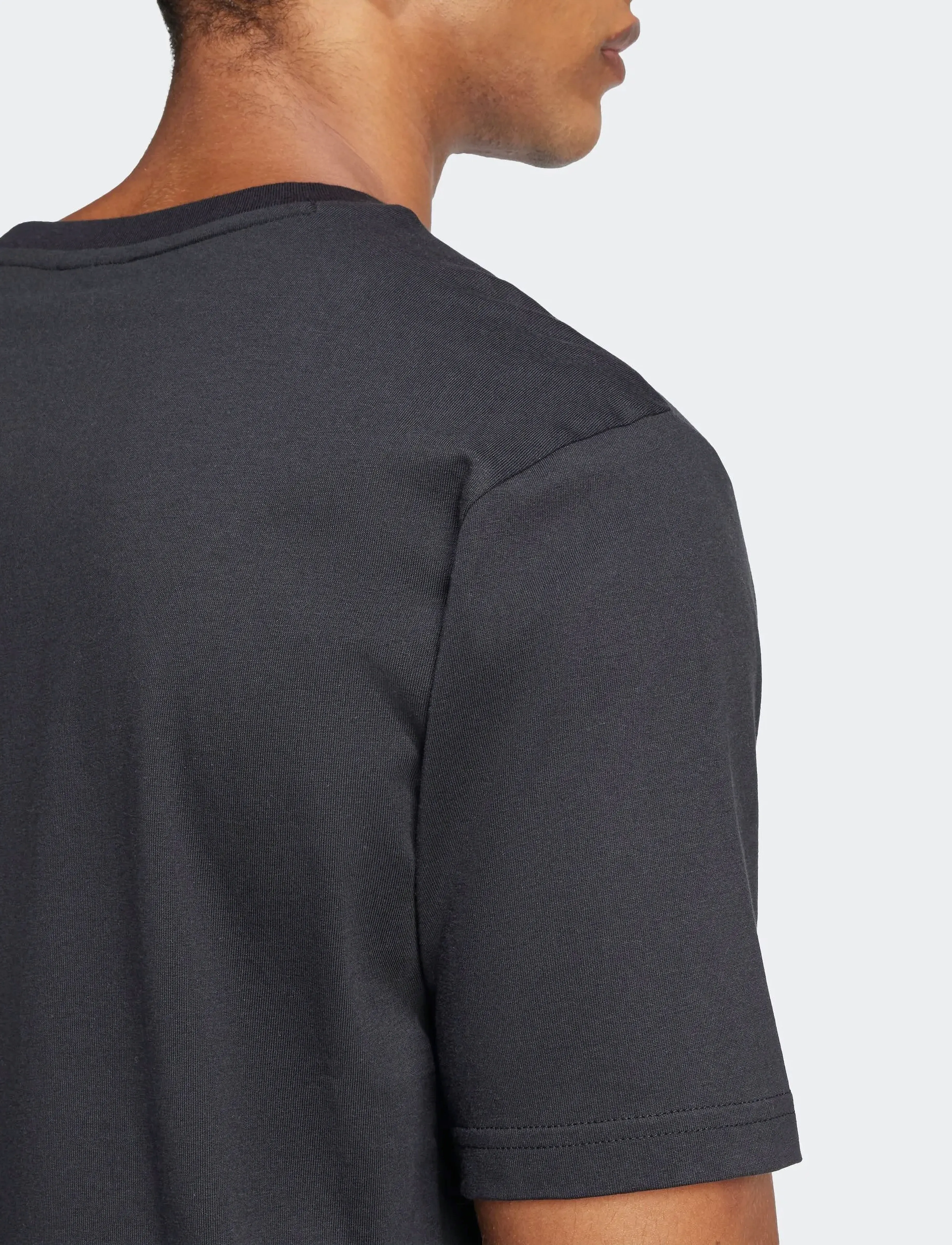 adidas Sportswear - M FI 3BAR TEE - t-shirts - black - 3