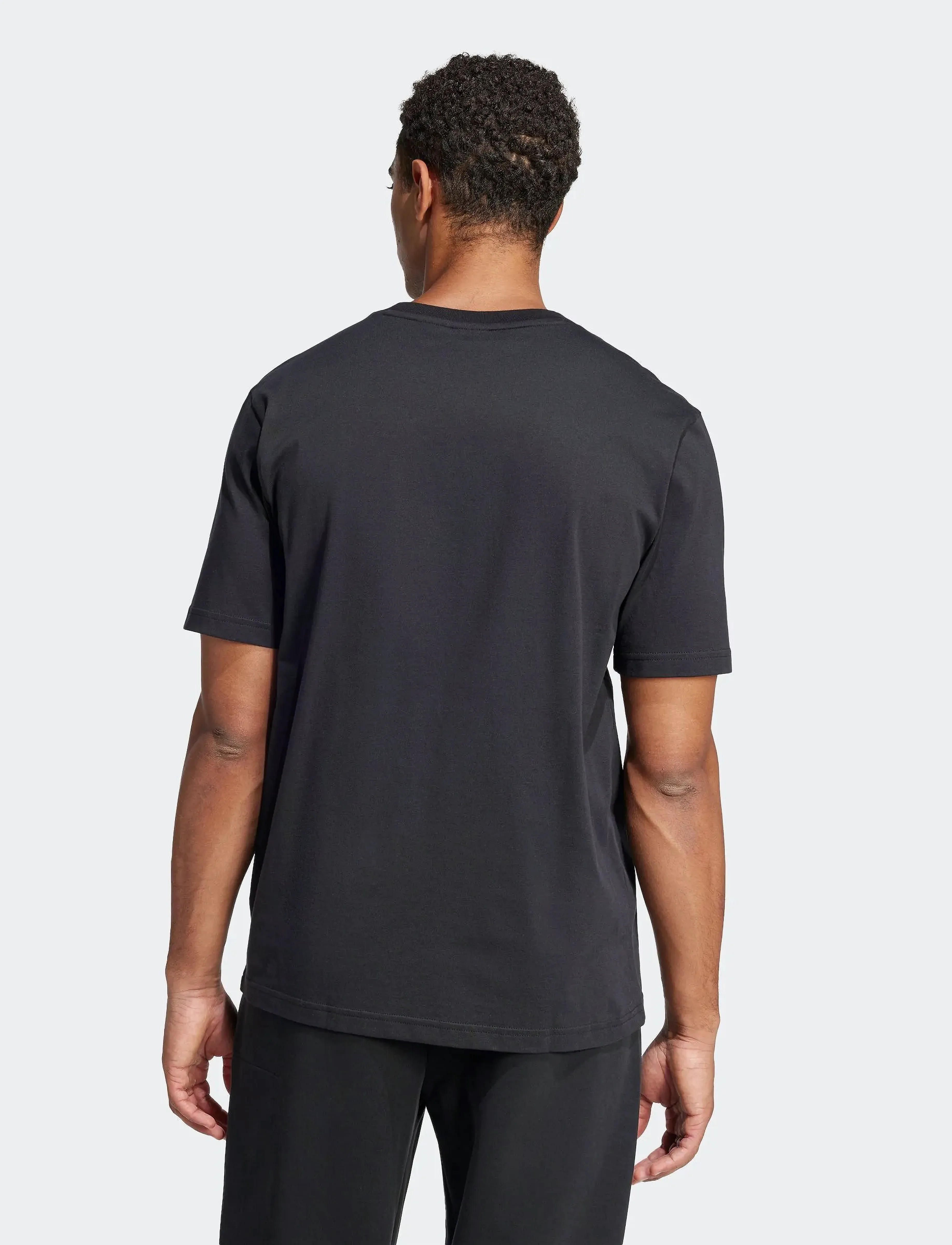 adidas Sportswear - M FI 3BAR TEE - t-shirts - black - 4