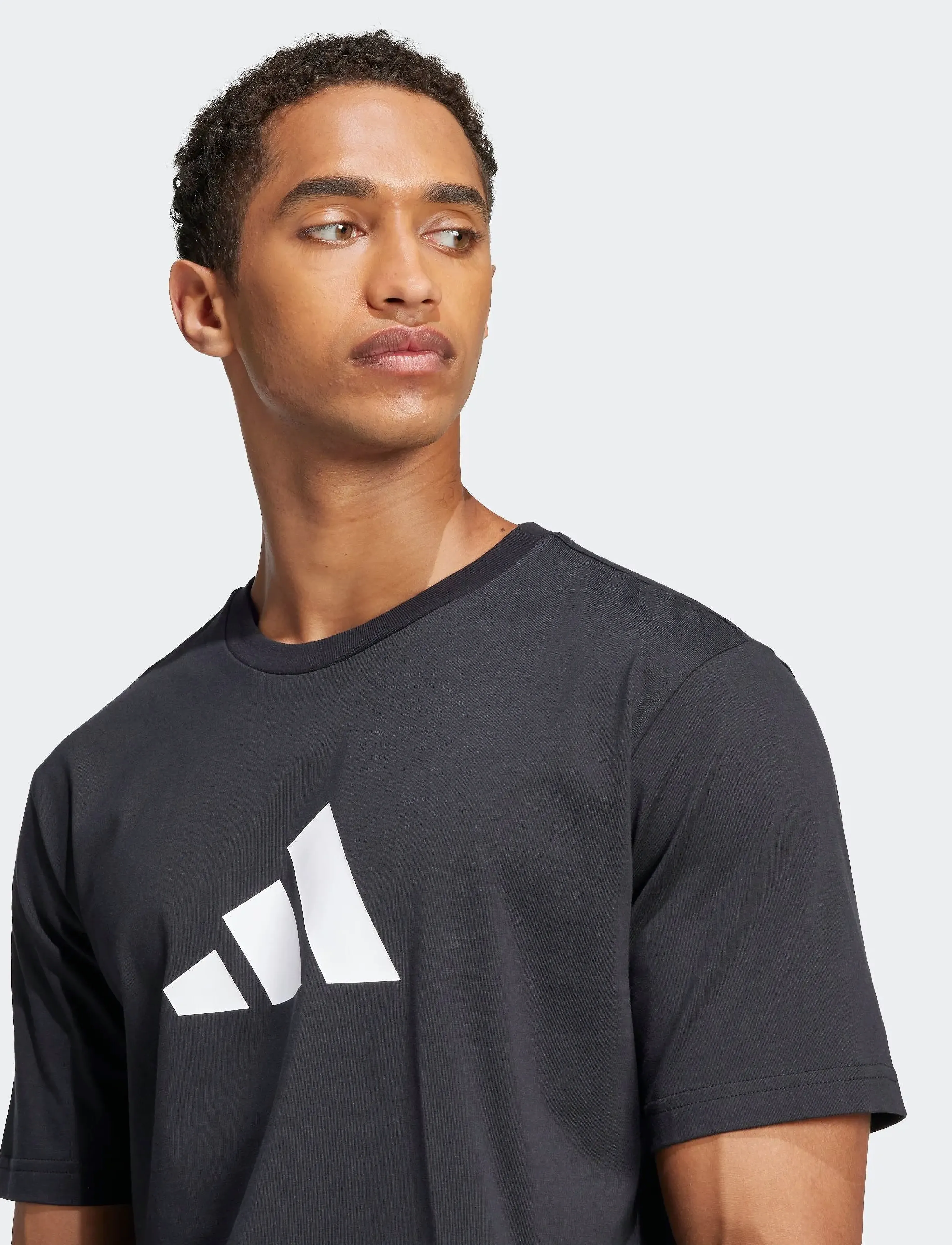 adidas Sportswear - M FI 3BAR TEE - t-shirts - black - 5
