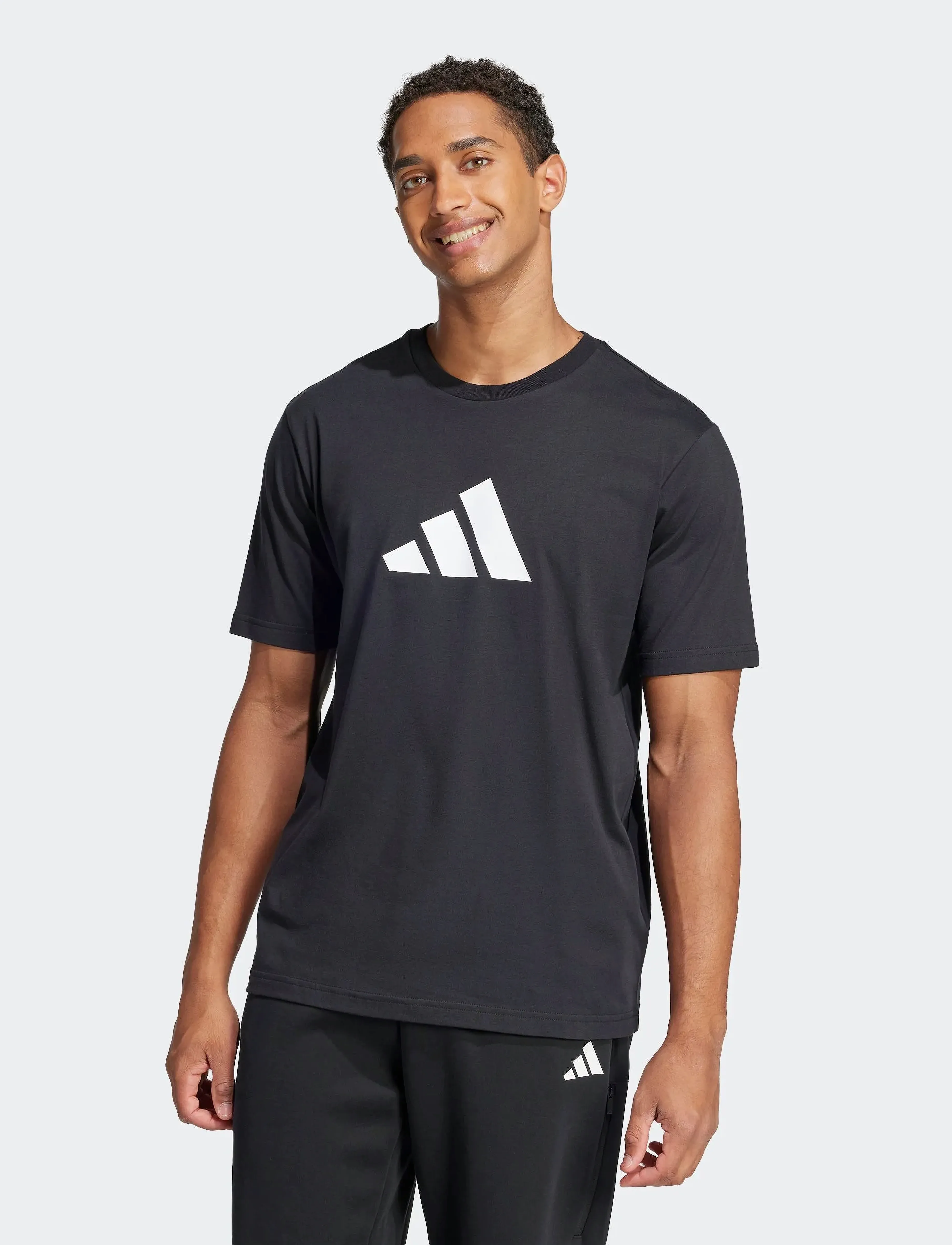 Adidas Sportswear M Fi 3Bar Tee t-shirts herr – bild 5