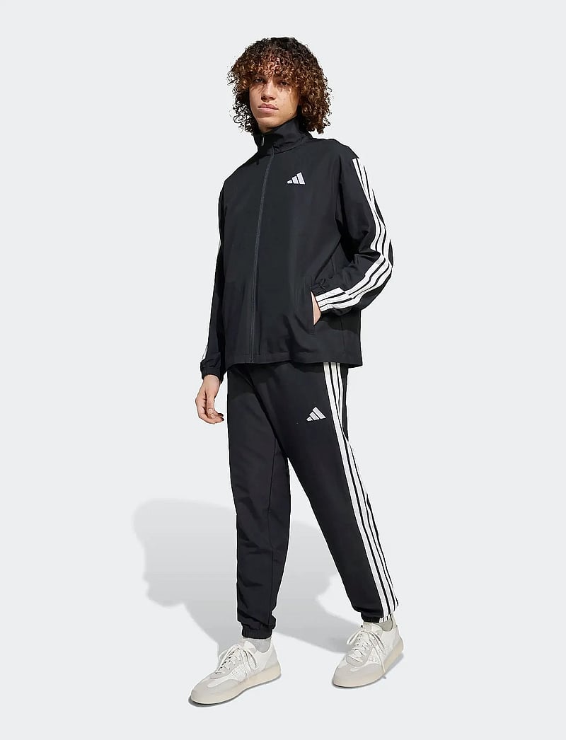 adidas Sportswear - M 3S WV TT TS - tracksuits - black - 0