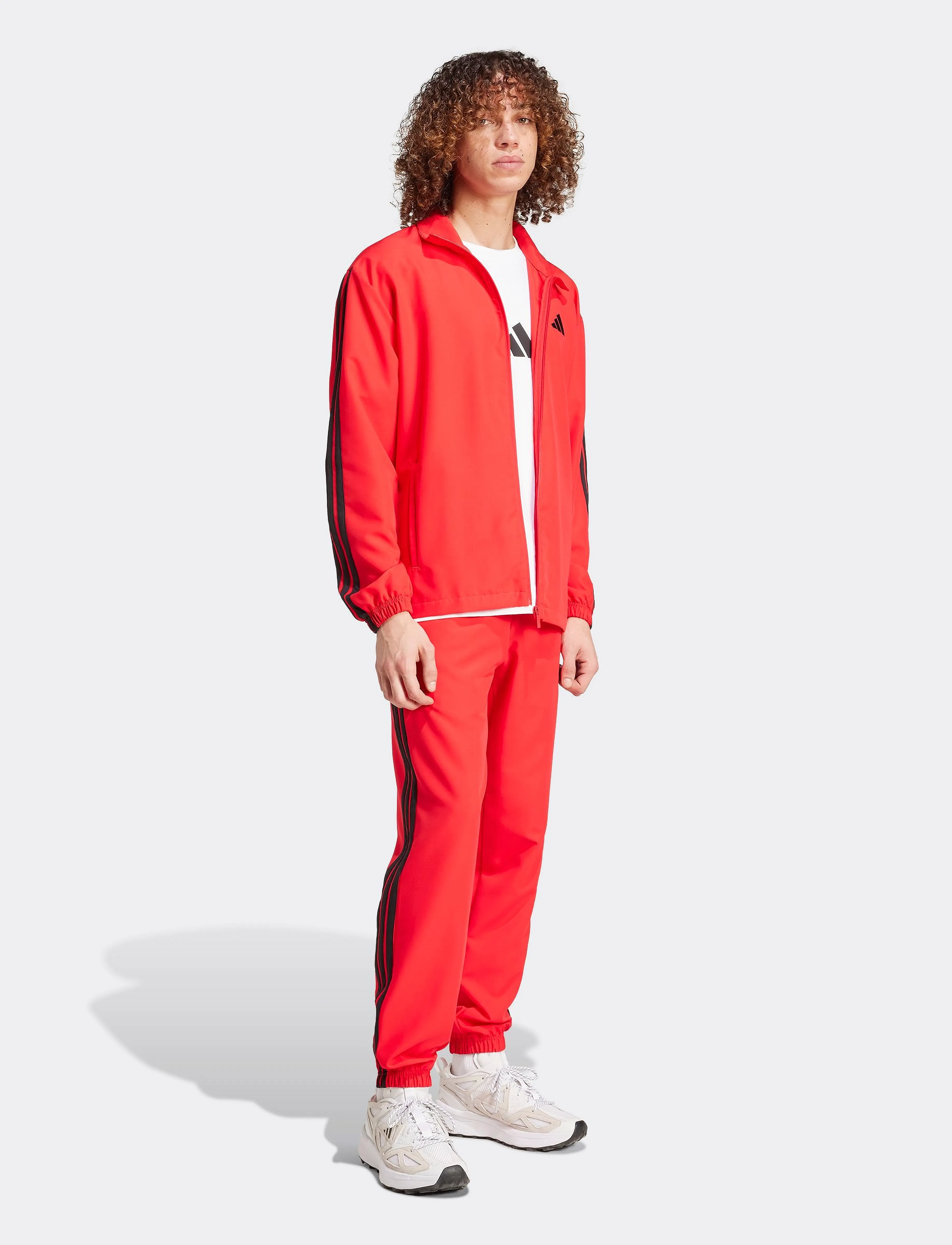 adidas Sportswear - M 3S WV TT TS - træningsdragter - purrub - 5
