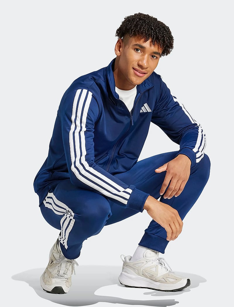adidas Sportswear - M 3S TR TT TS - tracksuits - dkblue - 0