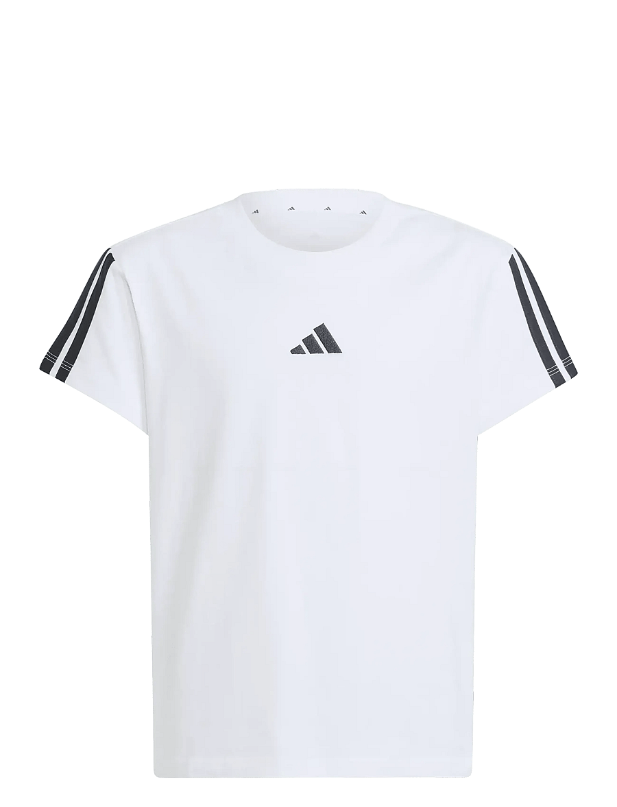adidas Sportswear - JG 3S TEE 160 - kortærmede t-shirts - white/black - 1
