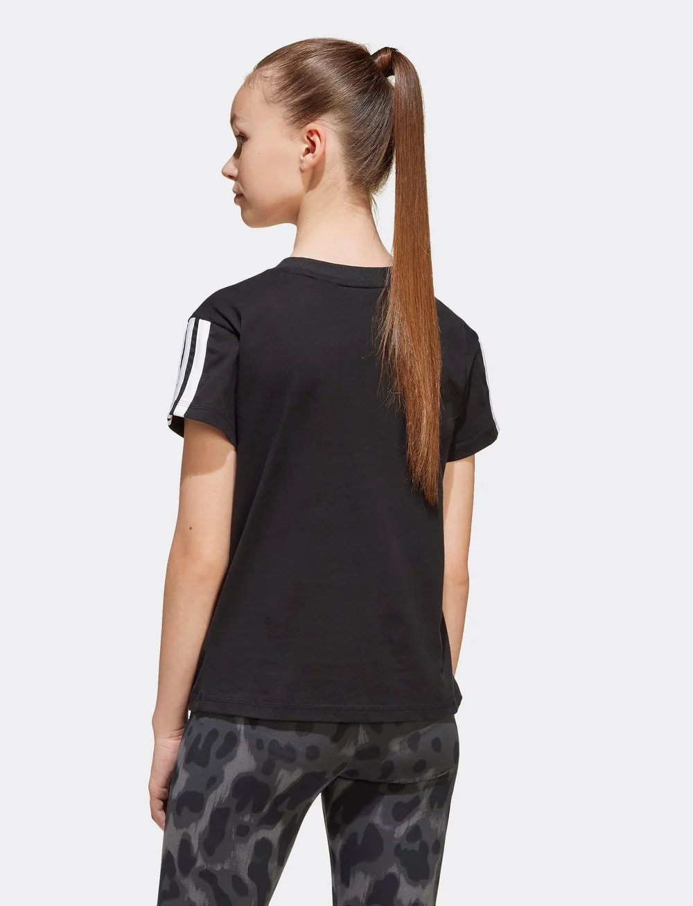 adidas Sportswear - JG 3S TEE 160 - kurzärmelig - black/white - 2