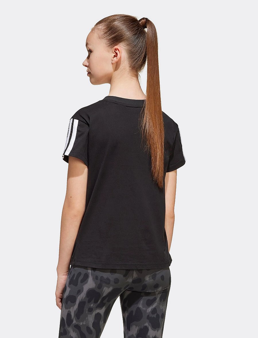 adidas Sportswear - JG 3S TEE 160 - lühikeste varrukatega t-särgid - black/white - 2