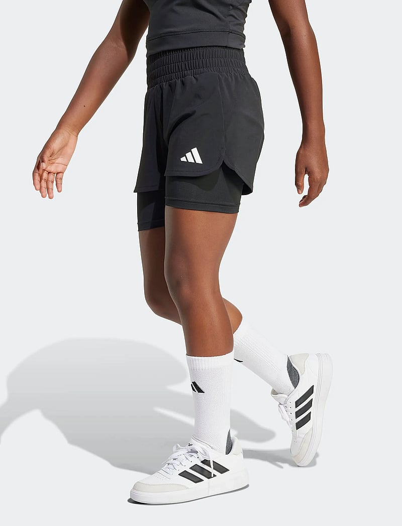 adidas Sportswear - JG PACER 2IN1 S - black/white - 0