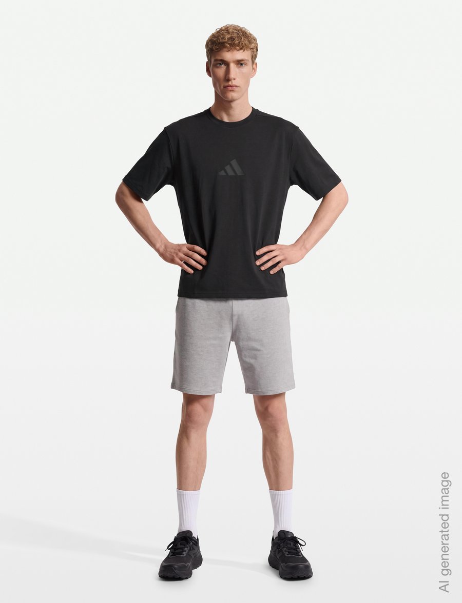 adidas Sportswear - M Z.N.E. TEE LO - oberteile & t-shirts - black - 0
