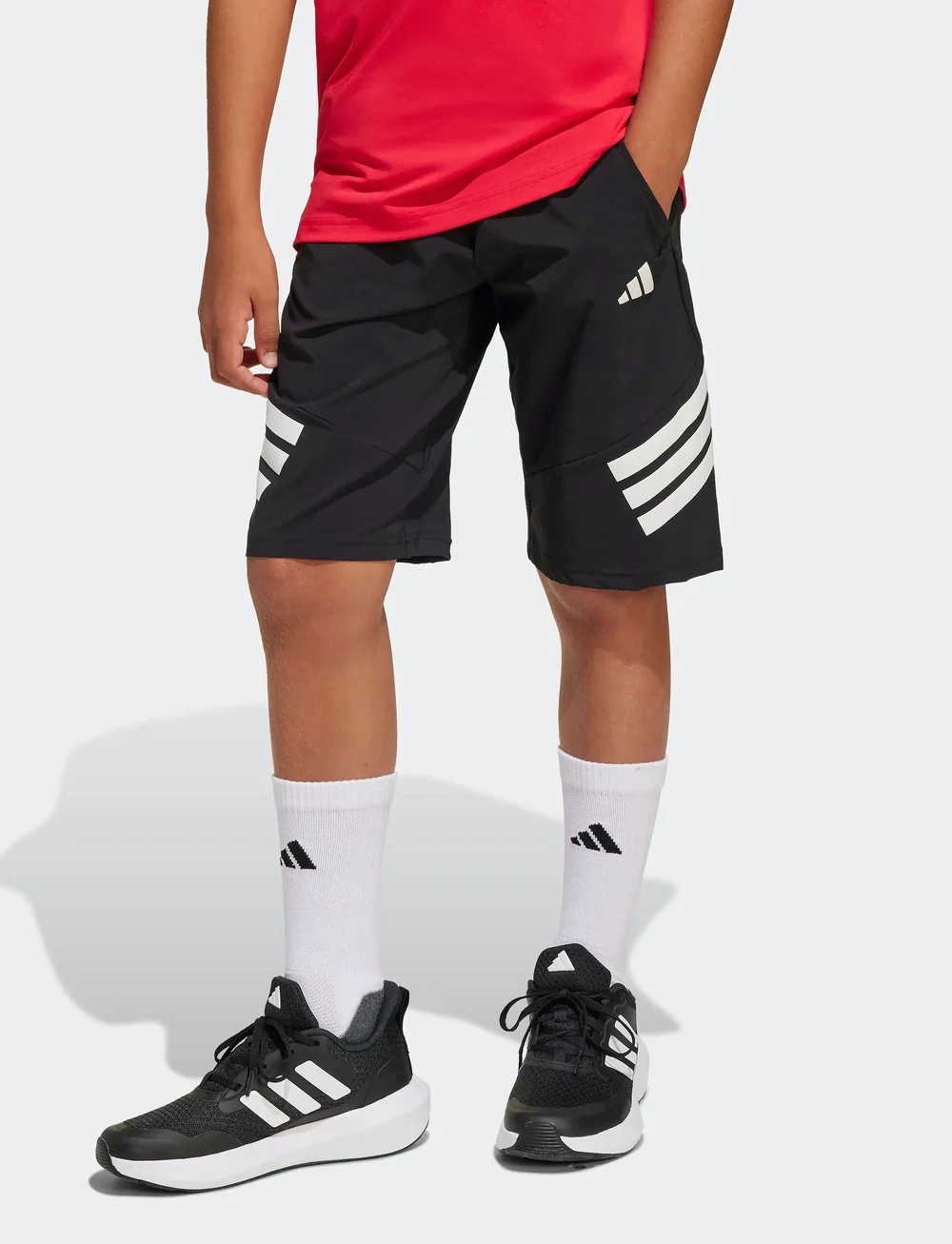 adidas Sportswear - J SPR SHORTS - sport-shorts - black/white - 4
