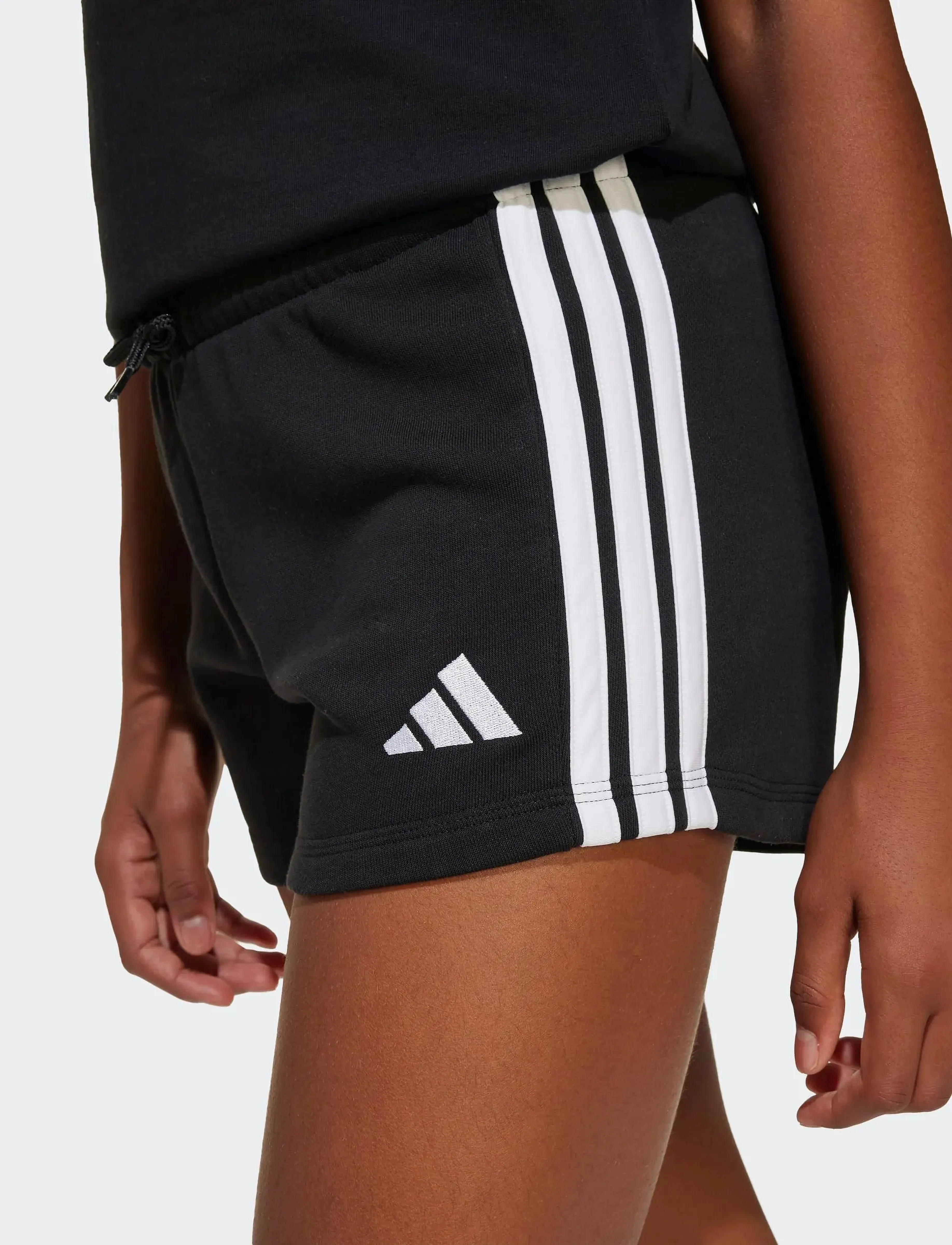 adidas Sportswear - JG 3S FT SH 280 - mjúkar stuttbuxur - black/white - 5