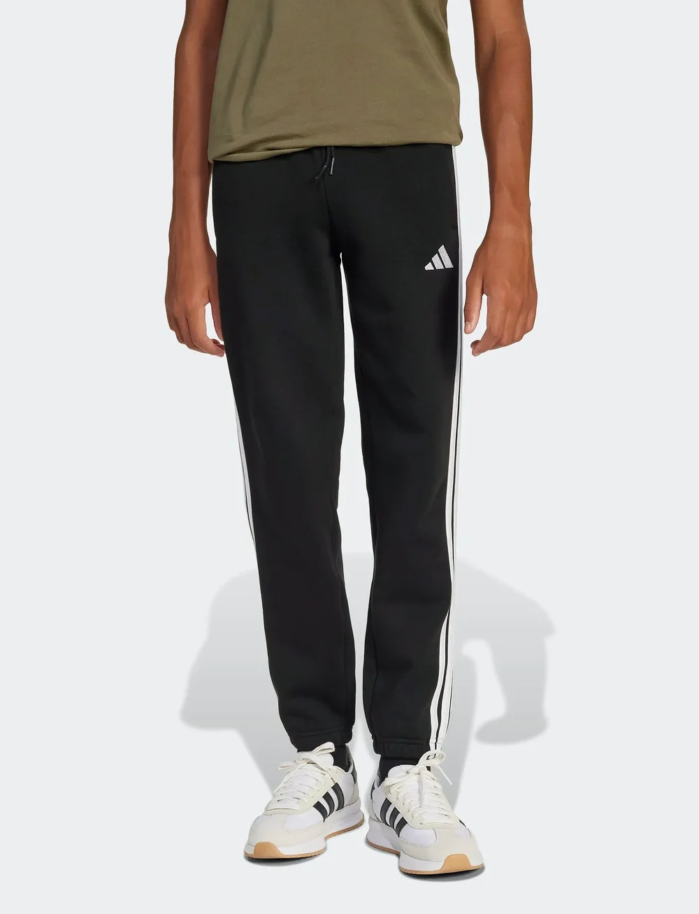 adidas Sportswear - J 3S FL PT 280 - träningsbyxor - black/white - 0