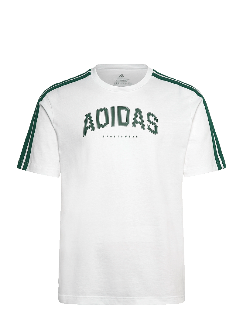 adidas Sportswear - M C COLLEG TEE - t-shirts - white - 1