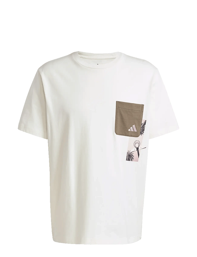 adidas Sportswear - M T LENS PKT T - t-shirts - owhite - 1