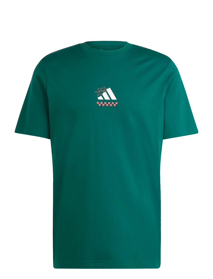 adidas Sportswear - M L PIZZA TEE - alussärgid ja t-särgid - cgreen - 1