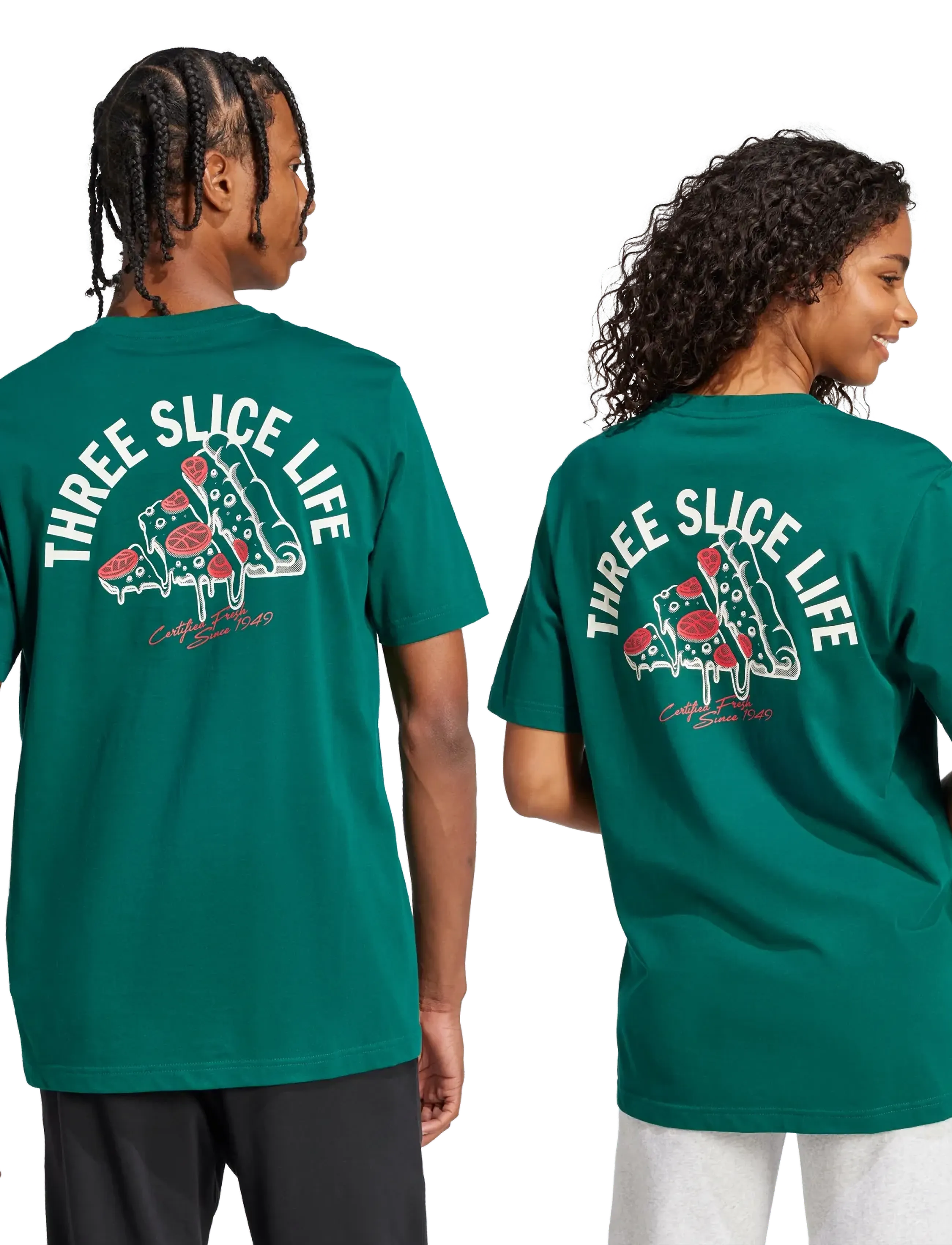 adidas Sportswear - M L PIZZA TEE - t-shirts - cgreen - 2