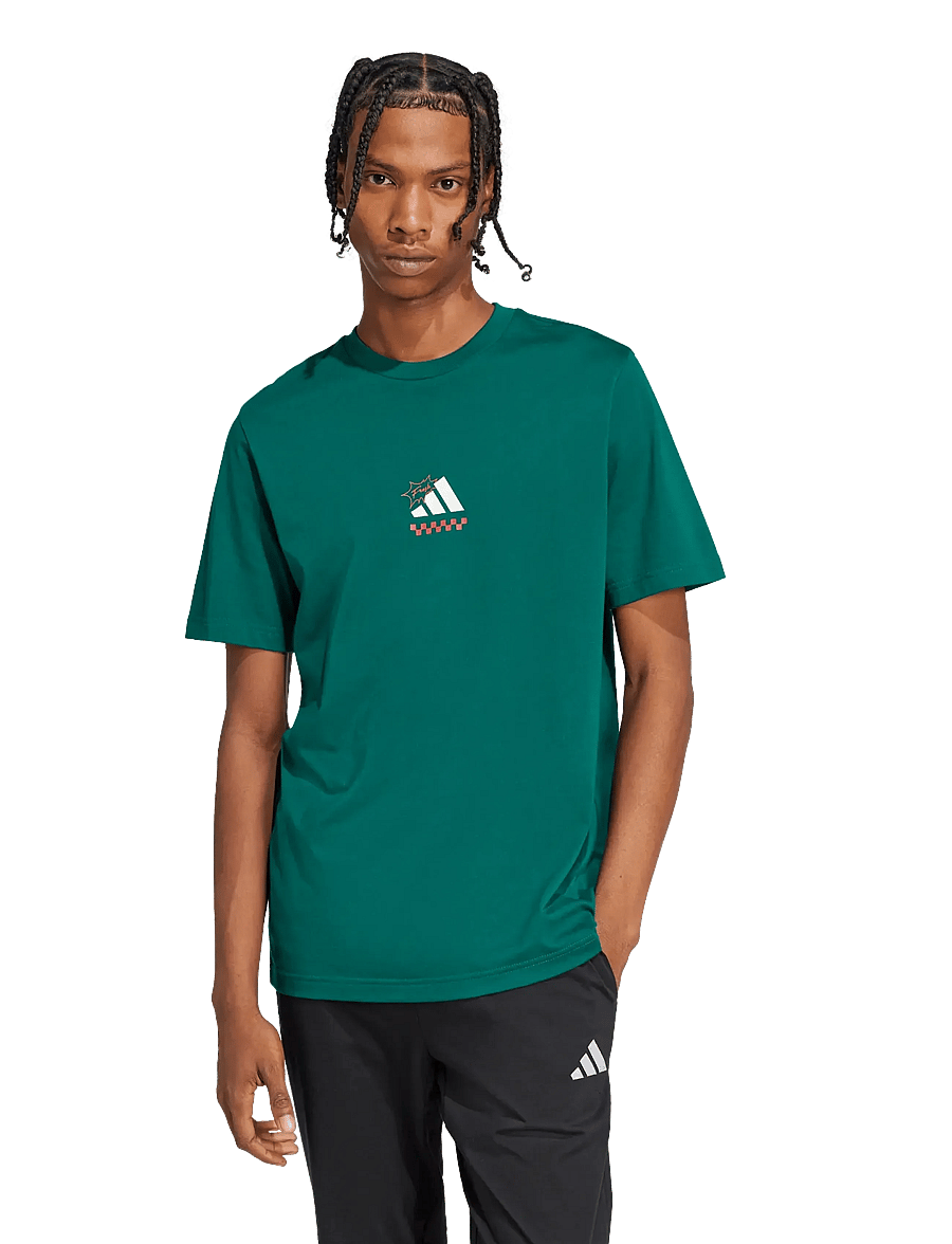 adidas Sportswear - M L PIZZA TEE - alussärgid ja t-särgid - cgreen - 3