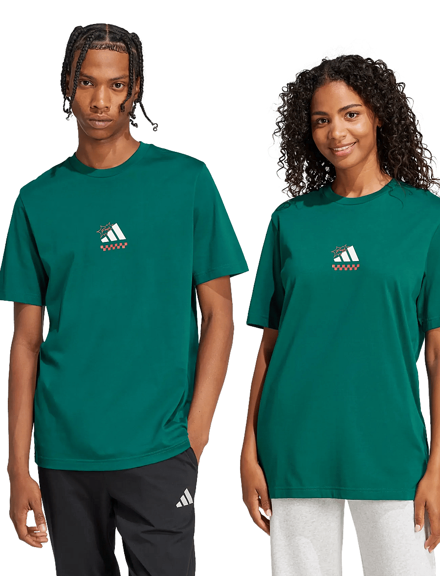 adidas Sportswear - M L PIZZA TEE - alussärgid ja t-särgid - cgreen - 4