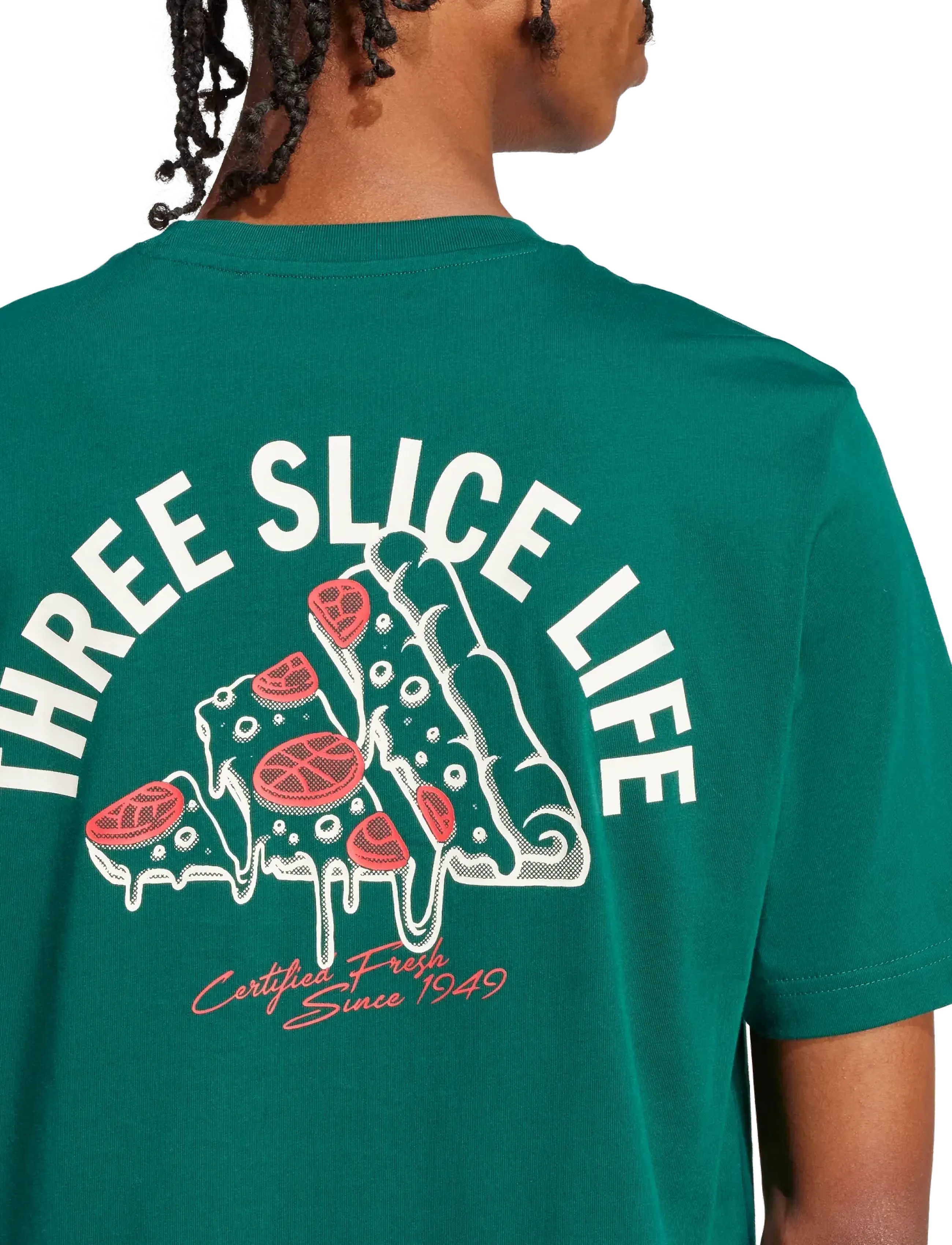 adidas Sportswear - M L PIZZA TEE - t-shirts - cgreen - 5
