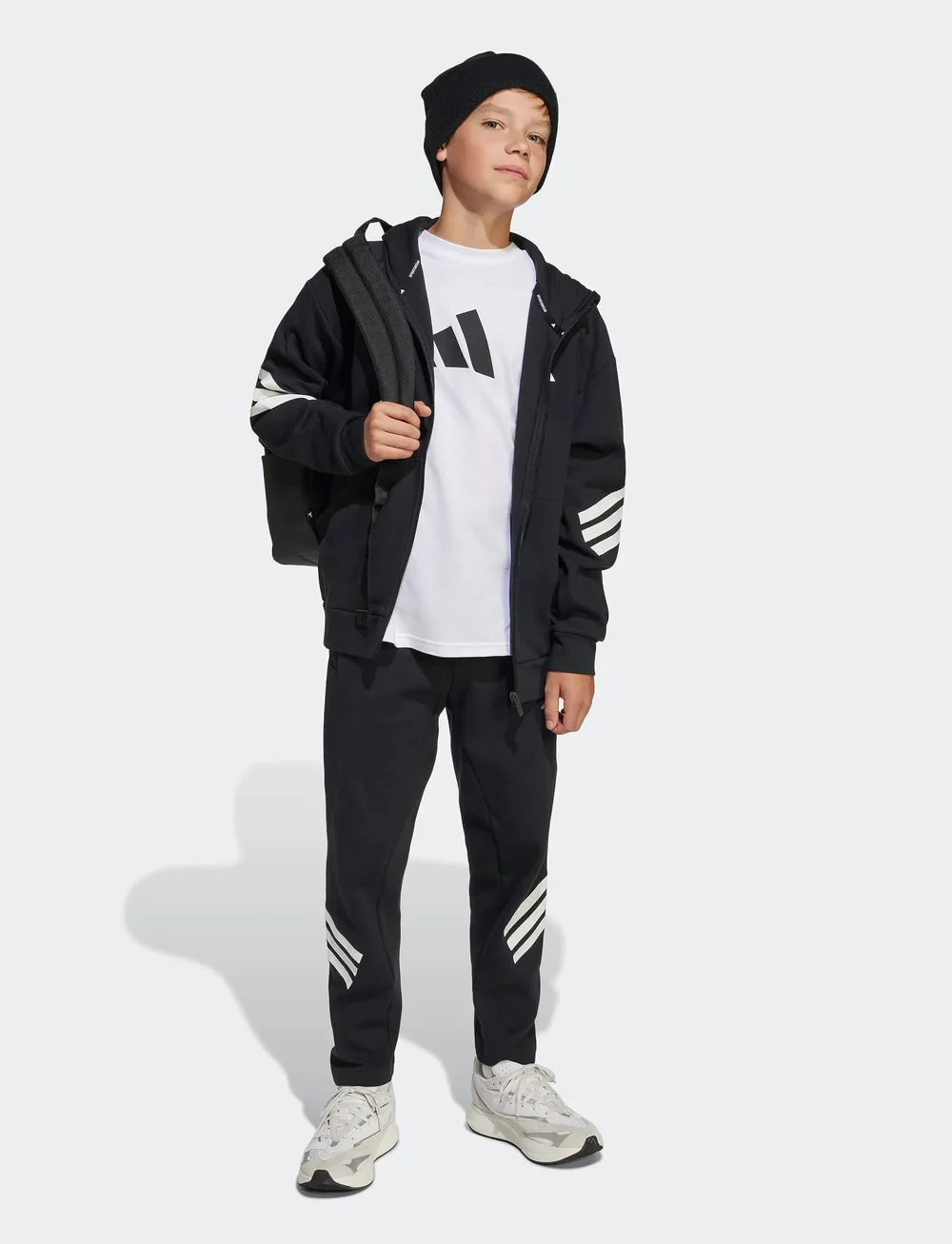 adidas Sportswear - J FI 3S ANK PT - dressipüksid - black/white - 5