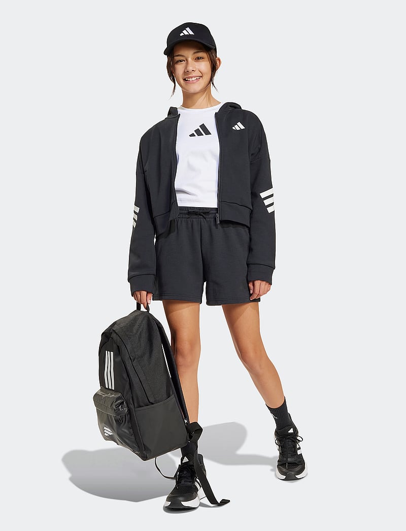 adidas Sportswear - JG FI SHO - sportimise püksid - black/black - 0