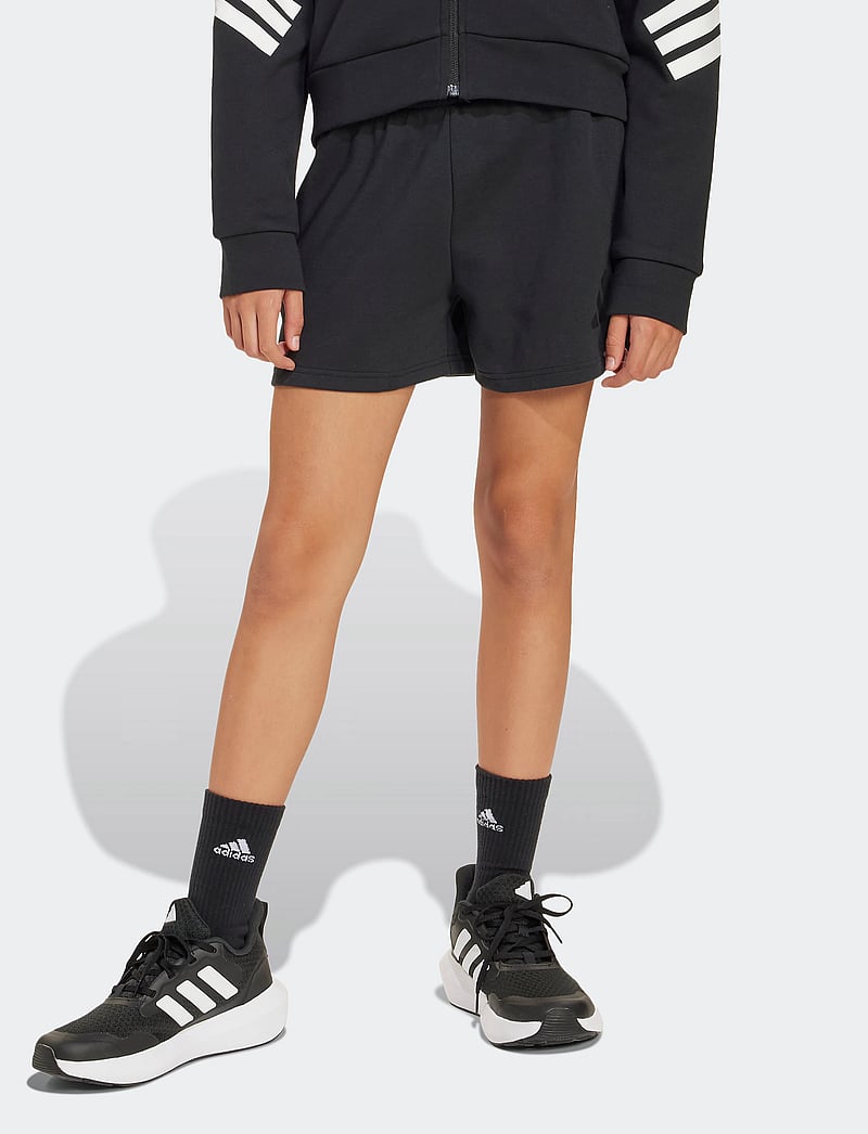 adidas Sportswear - JG FI SHO - sportimise püksid - black/black - 3