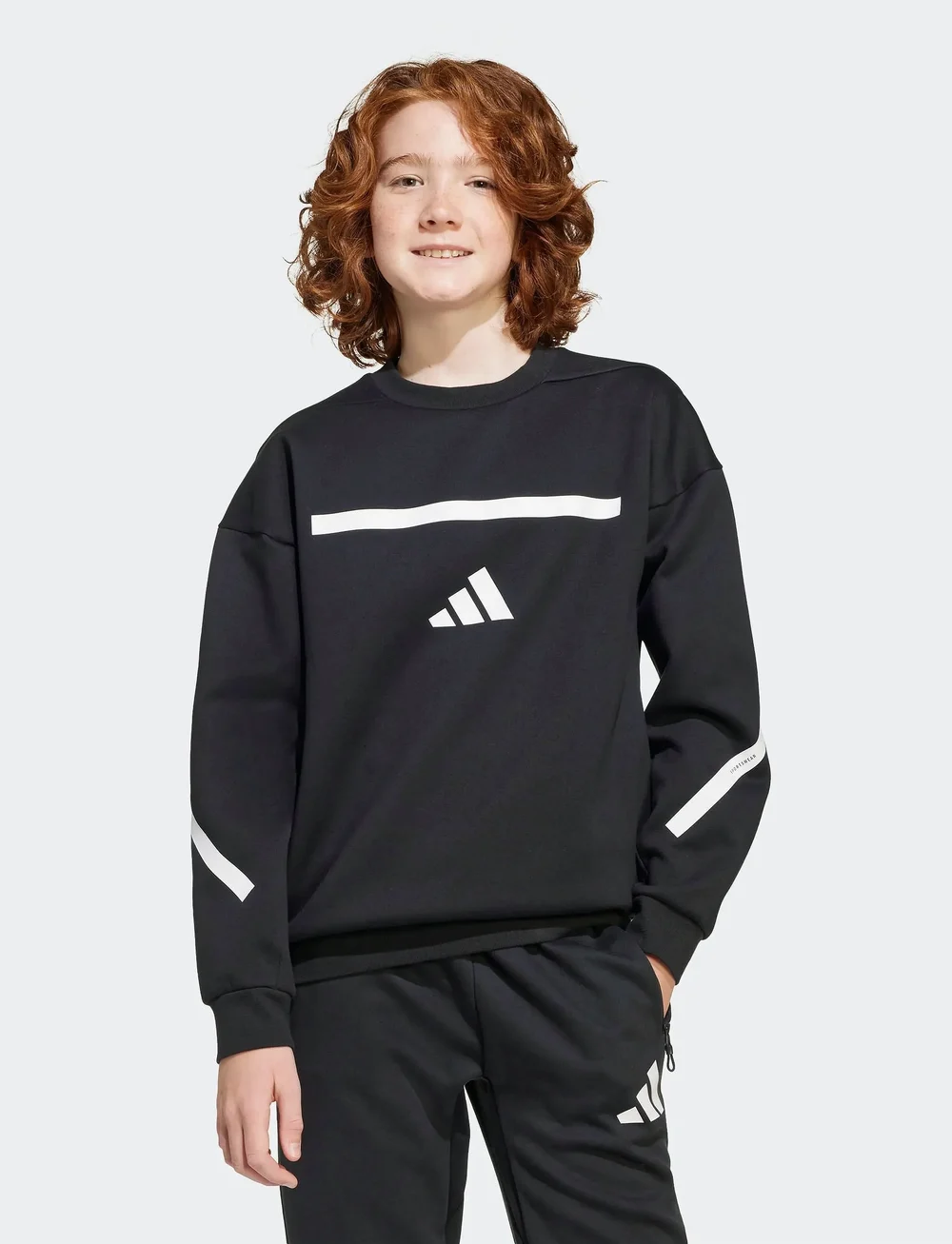 adidas Sportswear - J ZNE.SWEAT - sweatshirts - black/white - 0