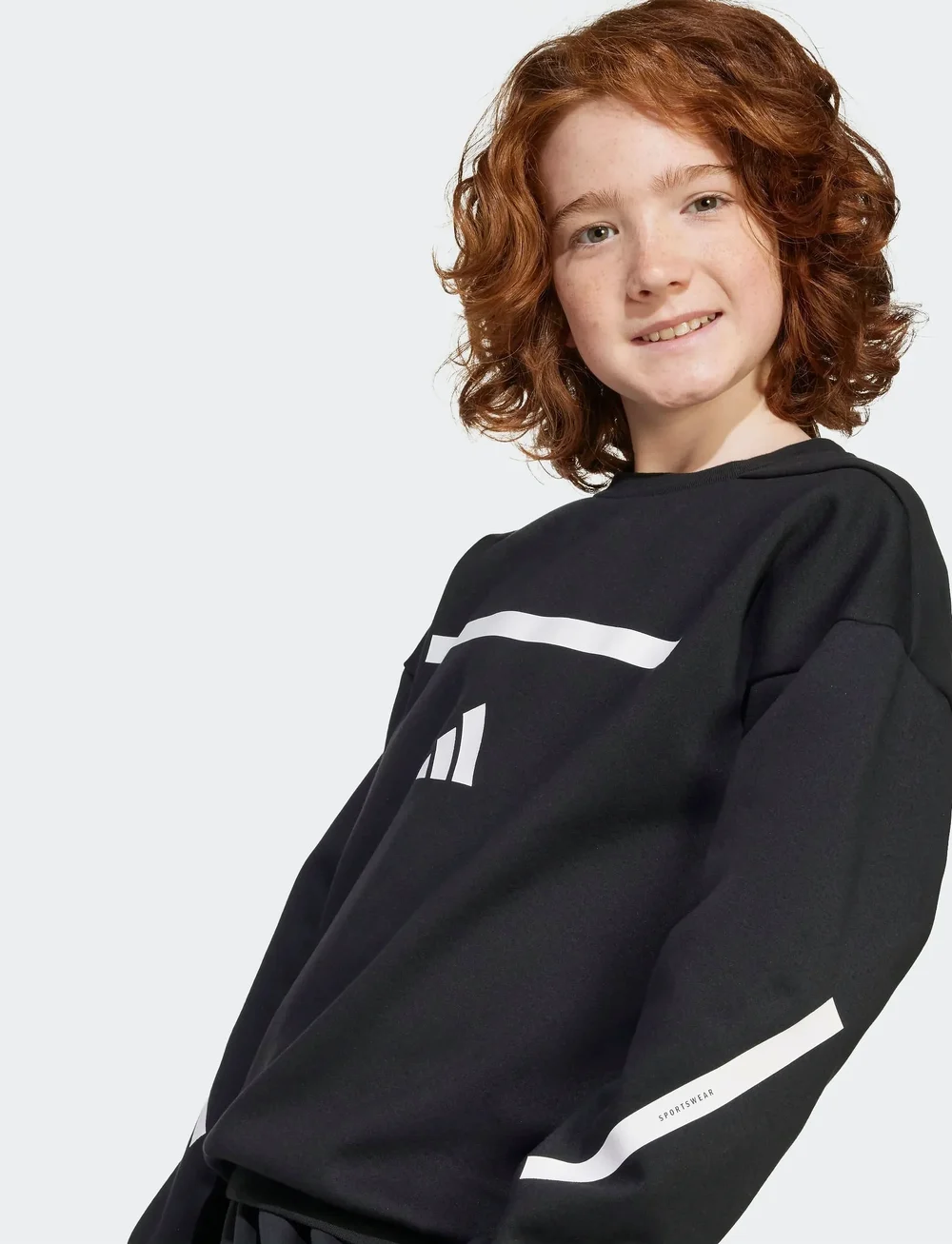 adidas Sportswear - J ZNE.SWEAT - sweatshirts - black/white - 5