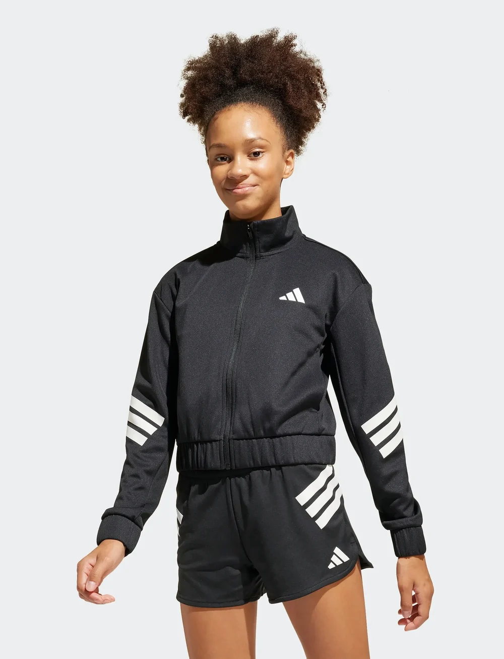 adidas Sportswear - JG SPR TTOP - džemperiai - black/white - 0