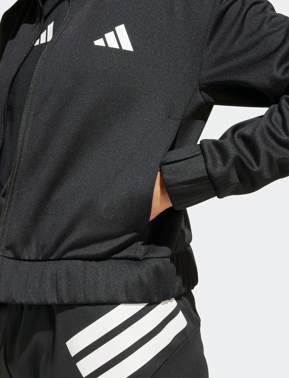 adidas Sportswear - JG SPR TTOP - džemperiai - black/white - 5