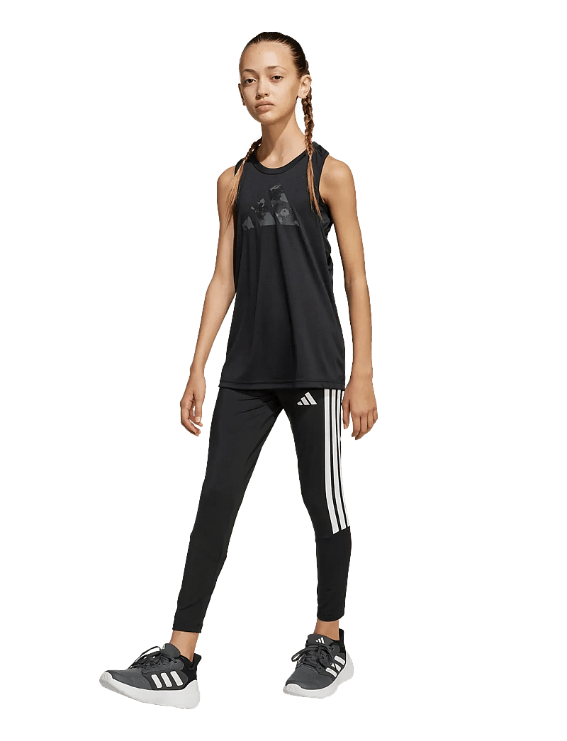 adidas Sportswear - JG TR-ES 3S LEG - loop- en trainingslegging - black/white - 0