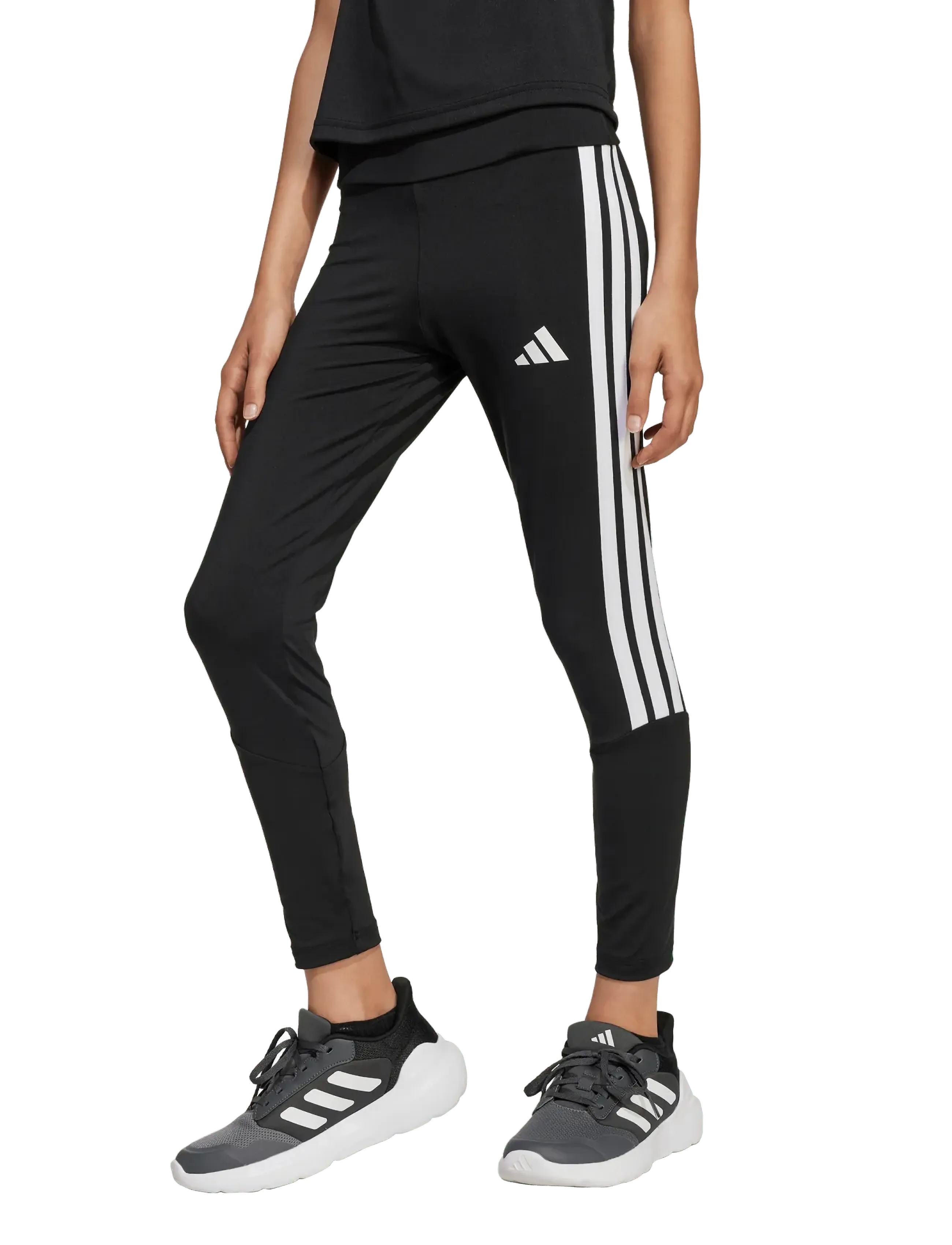 adidas Sportswear - JG TR-ES 3S LEG - running & training tights - black/white - 5
