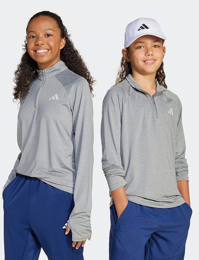 adidas Sportswear - J GT PZ ZIP LS - sportoberteile - grethr/greone/refsil - 3